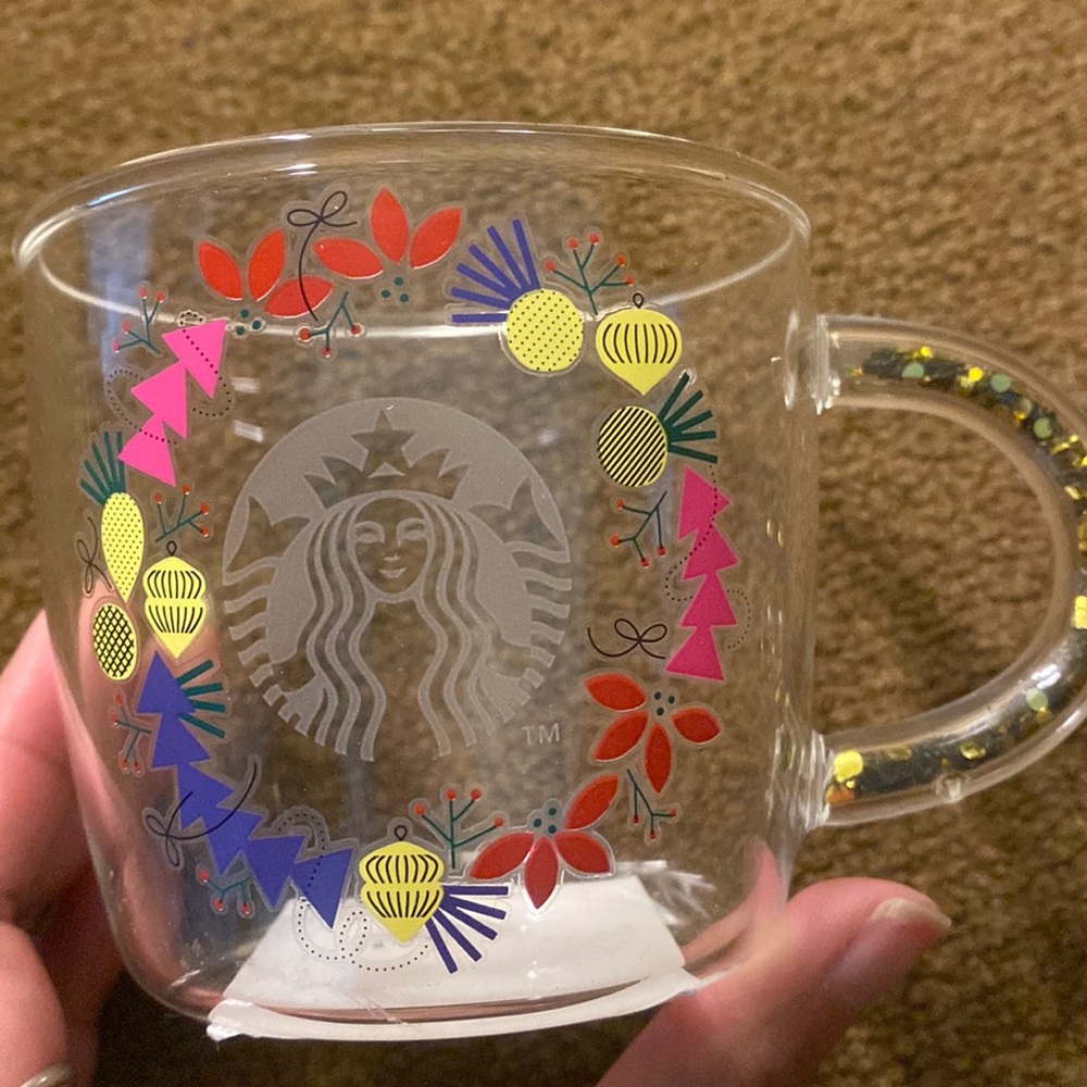 Starbucks filled handle mug